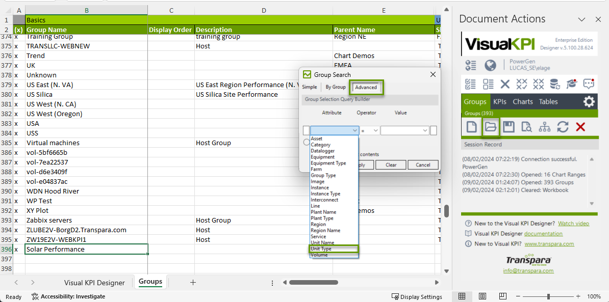 Groups Query Example 1