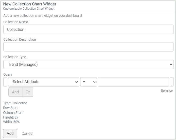 Collection Chart Widget